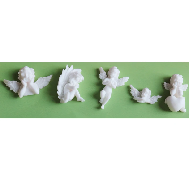 Sugarcraft Ангел Детские Силиконовые формы для украшения торта инструменты помадка шоколадный смолы глины плесень кухня выпечки Плесень C388
