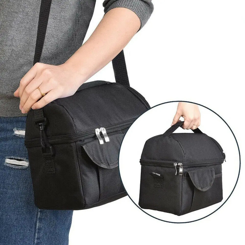Изолированная сумка для обедов Tote Сумка дорожная Мужская и женская для взрослых горячая холодная еда термоохладитель 8L