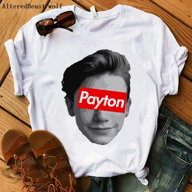 Женская модная летняя футболка Payton Moormeier Merch в стиле хип-хоп с принтом для девочек
