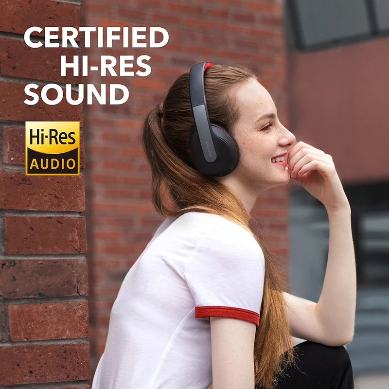 Беспроводные Bluetooth-наушники Anker Soundcore Life Q10 складные с высоким разрешением время
