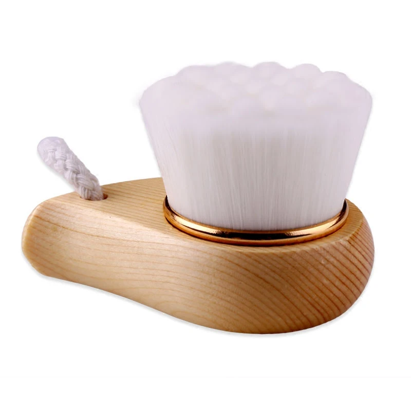 Деревянная Роговая щетка для очищения лица Глубокая очистка пор мытье Comma кисть