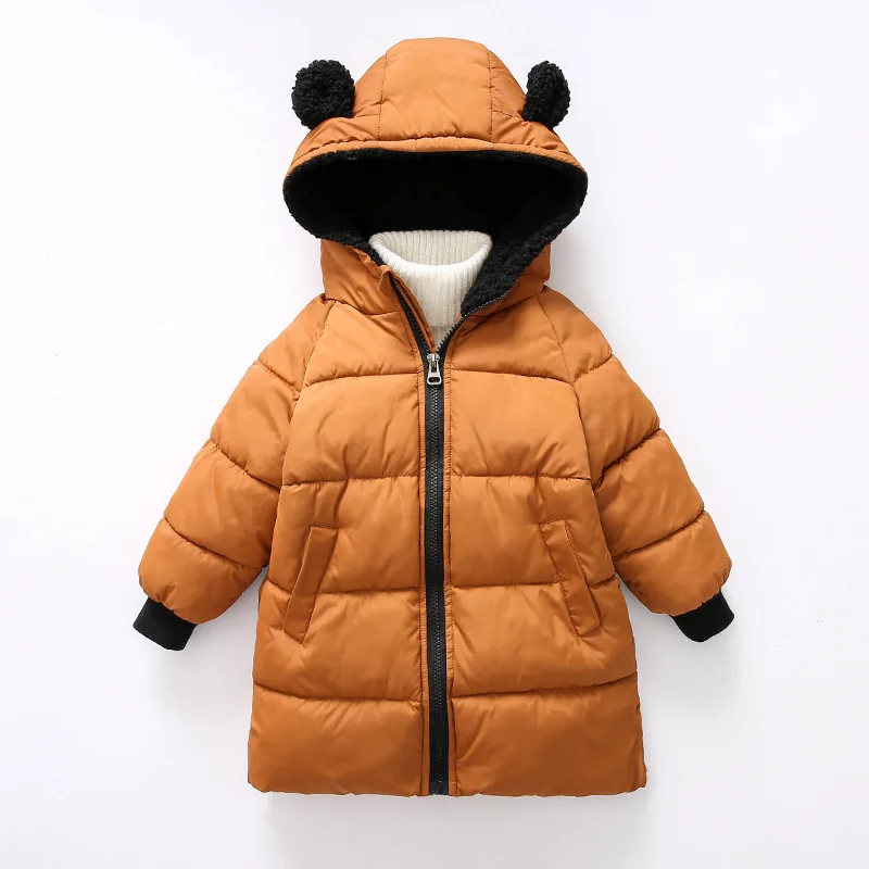 HH зимнее пальто для маленьких девочек пуховые куртки мальчиков детская одежда