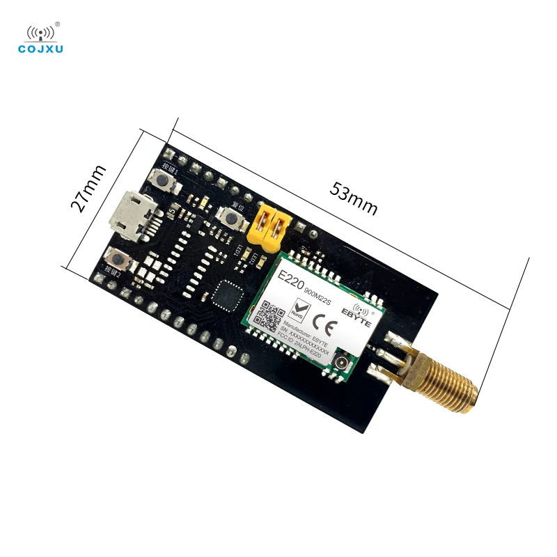 LLCC68 USB to TTL Test Board Test Kit for E220-900M22S LoRa rf Module 915MHz with 4dBi Antenna E220-900MBL-01