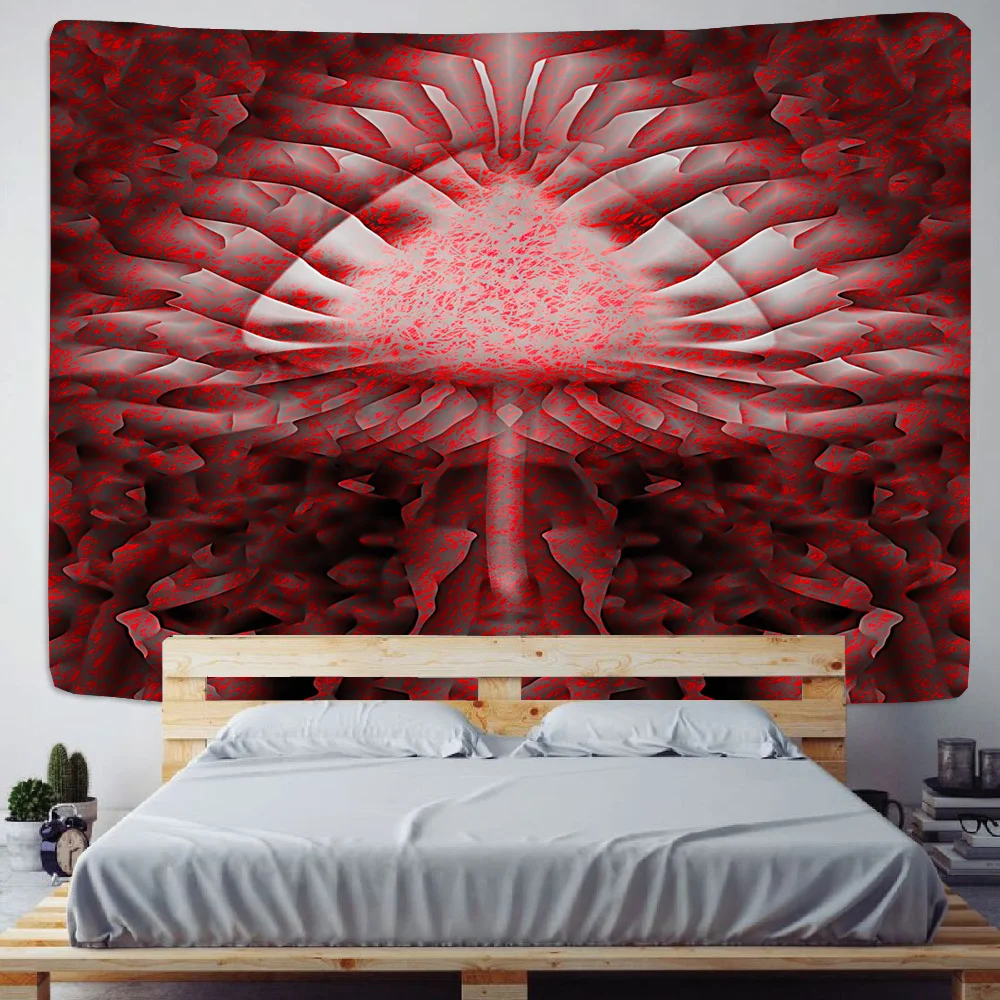 Гобелен Simsant викинги Ворон тайна медитация викингов Психоделическое колдовство