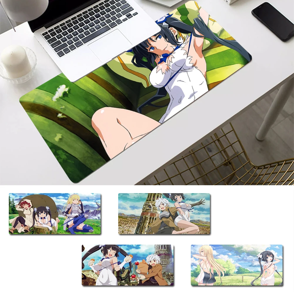 

New Products Is It Wrong That I Want to Meet You in a Dungeon Mouse Pad Laptop PC Mause Pad Desk Mat For Big Gaming Mouse Mat