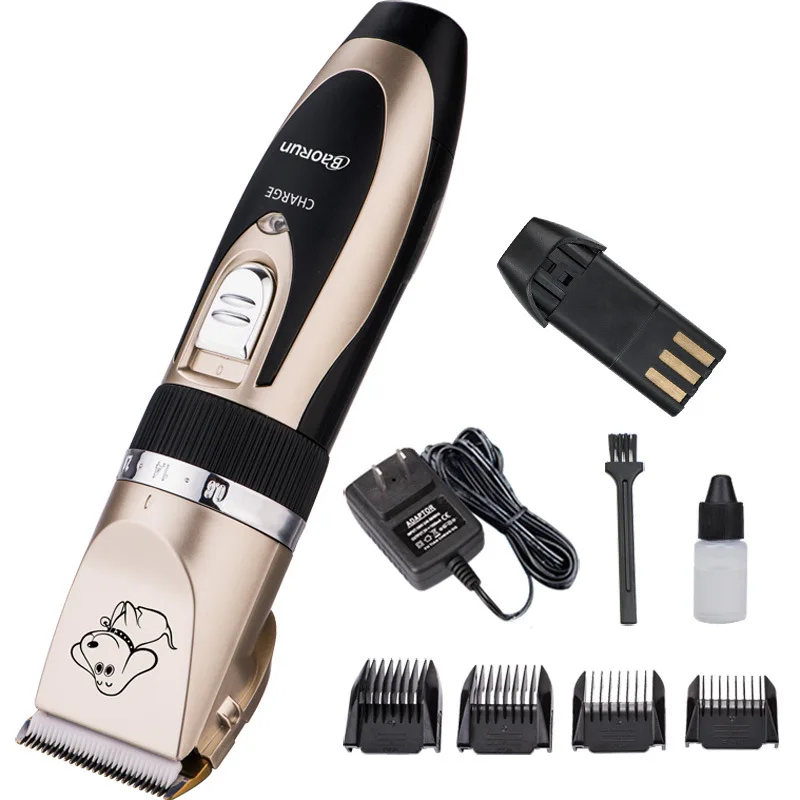 

Pet Dog Cat Hair Clipper Grooming Trimmer Animal Rechargeable Shaver Comb Kits Ceramic & Titanium Blade (P2&P3)