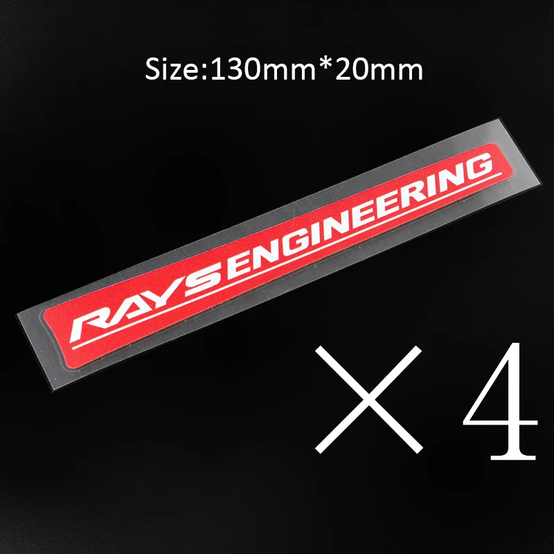 Rays Engineering Комплект из 4 предметов Rays Volk Racing Car колесных дисков Стикеры для TE37 SL CE28 GramLights Авто колеса этикетка для укладки волос - Название цвета: Rays Engineering