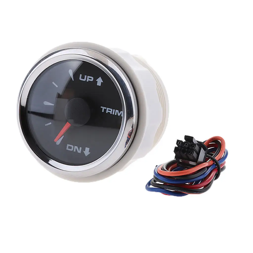 52mm Marine Boat Outboard Engine Trim Tilt Gauge 9-32V UP-DN Port Side