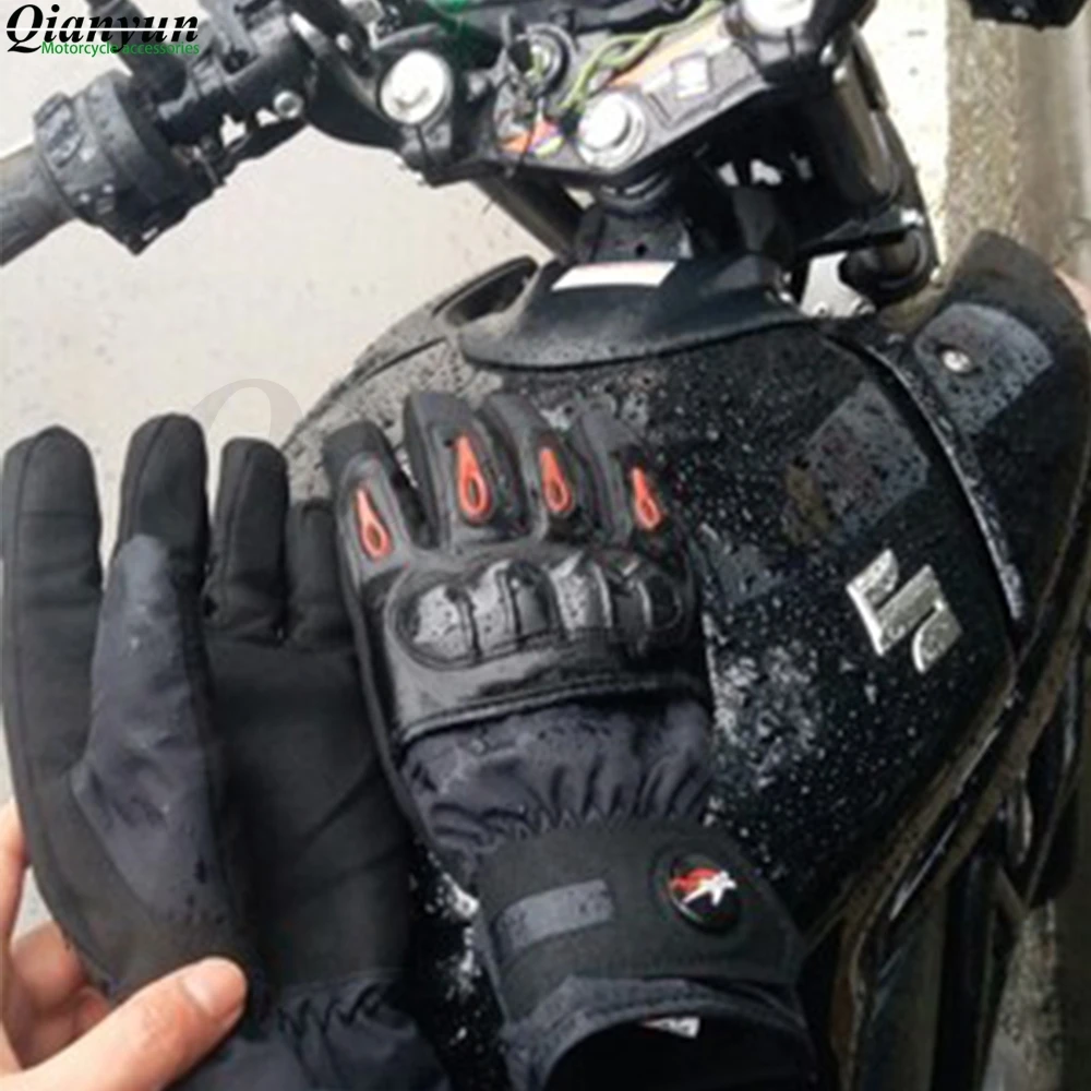 

Motorbiker Motocross Racing Riding New Keep Warm Winter Motorcycle Gloves Men Outdoor 100% Waterproof Sport Ski Skate Gloves