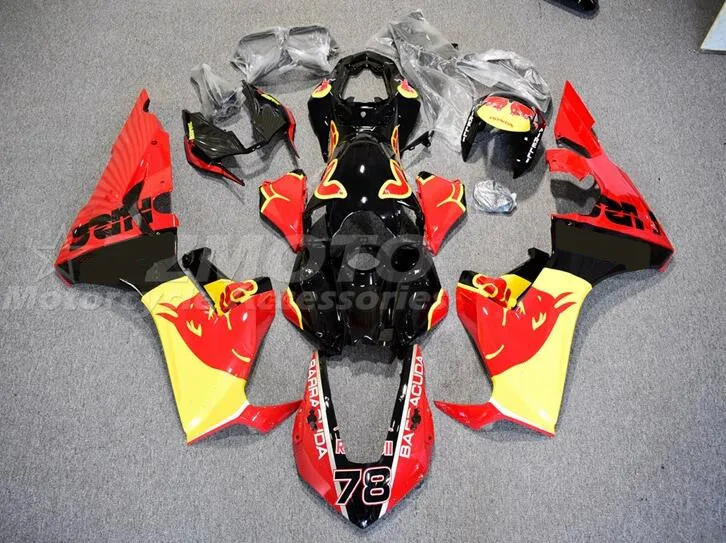 

Формочка под давлением, новый комплект обтекателей из АБС-пластика, подходит для Honda CBR1000RR 2017 2018 2019 17 18 19, кузов под заказ, бесплатно, красный, ...