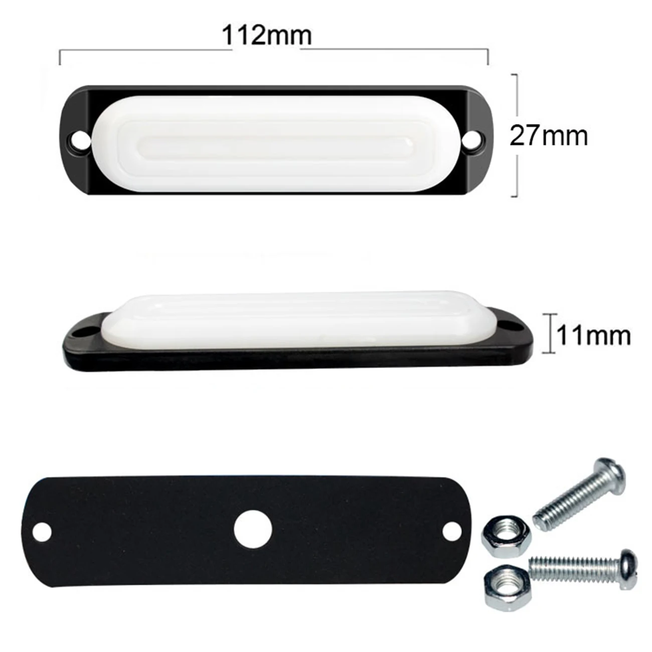 

6 Led Ultra-thin Strobe Light Car Motorcycle Side Light Emergency Strobe Warning Light