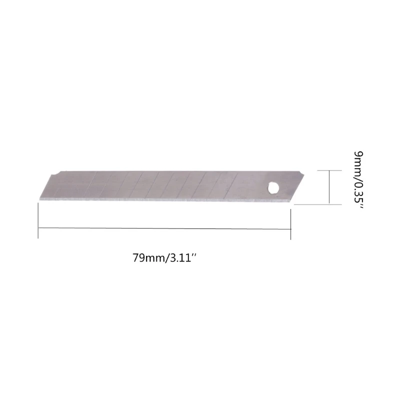 

10 Pcs Box Cutter Letter Opener Snap off Replacement Blades 9/18mm Utility Knife Blades