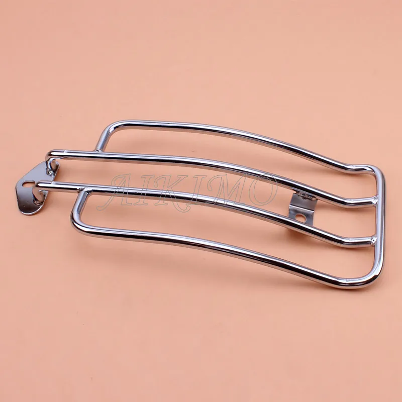 Motorcycle Luggage Carrier Support Shelf Frame Rack With Stock Chrome Steel Painted Solo Seat Fit For Harley Sportster XL 85-03 |