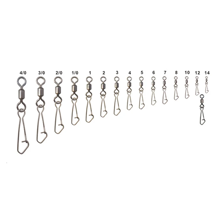 20 шт нержавеющая сталь Вертлюги рыболовные MS + QL кирпечей из глины прокатки Три в