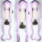 FGO FateGrand Order EuryaleStheno парик для косплея 47 дюймов 120 см длинный фиолетовый парик с двумя зажимами на хвосте парик для косплея + парик