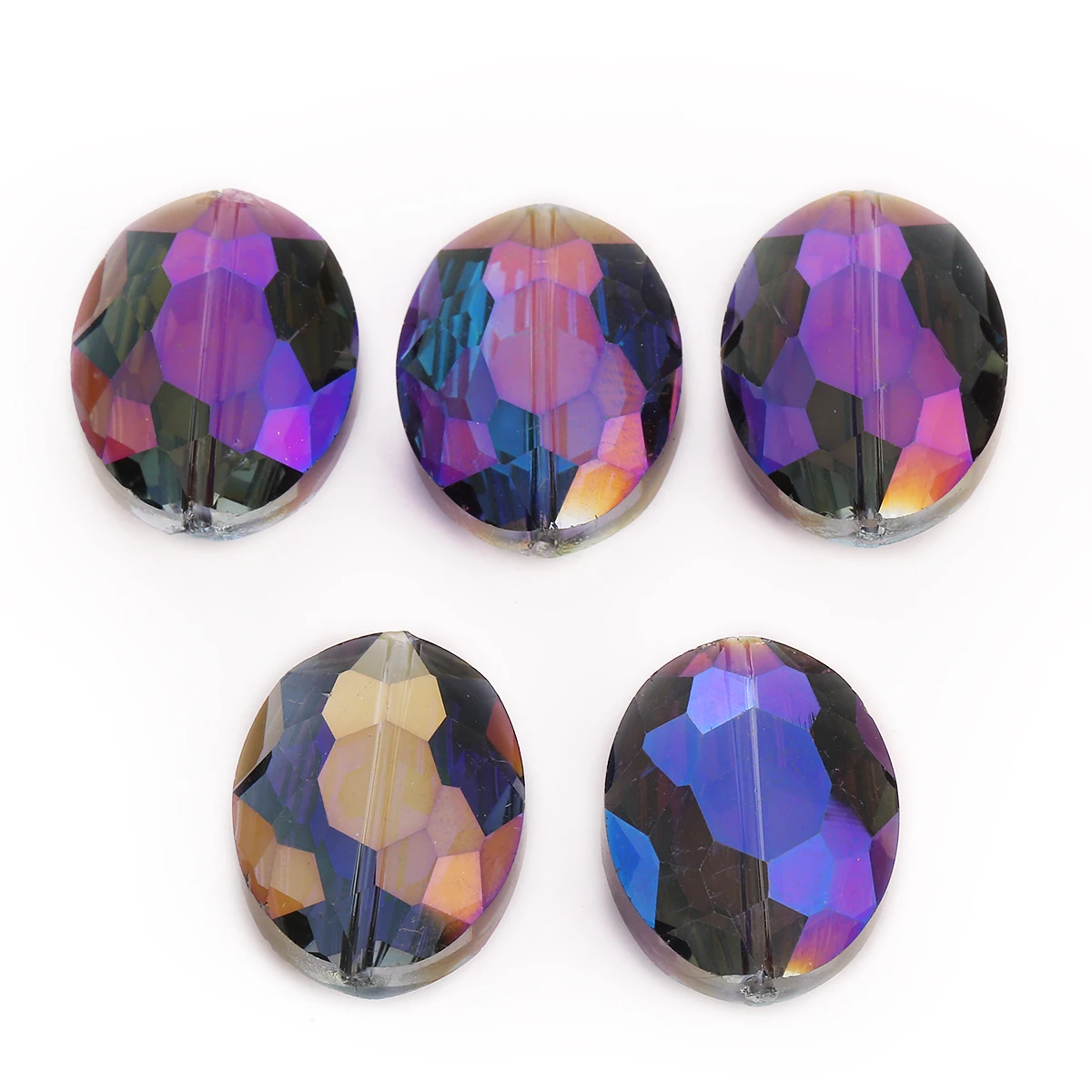 

Oblong Craft Bulk DIY Crystal Loose Rondelle Glass Oval Faceted Wholesale 20pcs 20mm Beads Jewelry Making Necklace Spacer