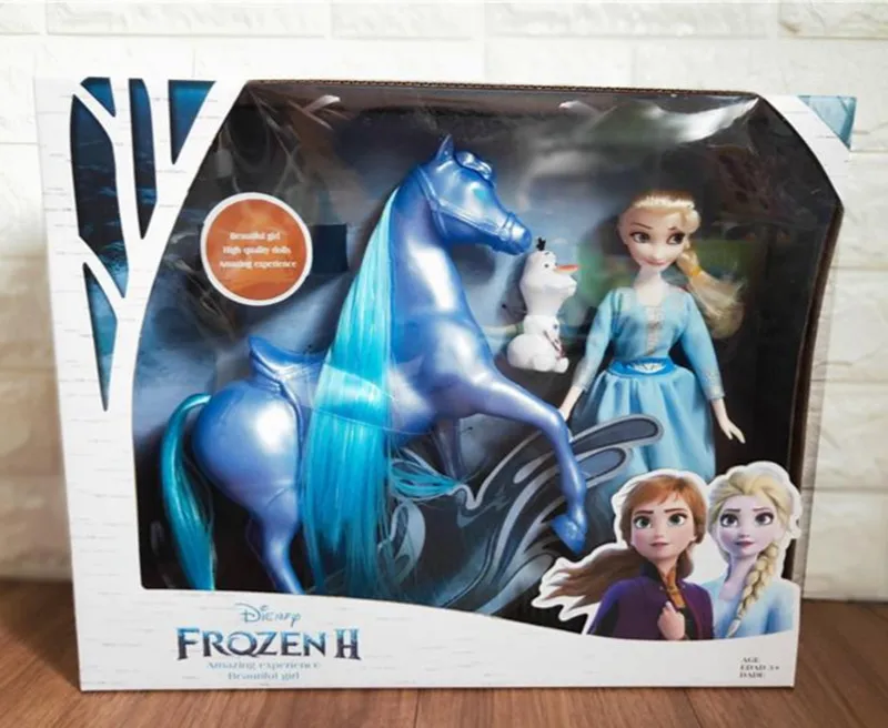 

Frozen 2 Anna Elsa Snow Queen Olaf Kristoff Sven Anime Dolls Action Figure Children Toy Set Kids Birthday Gifts Gift