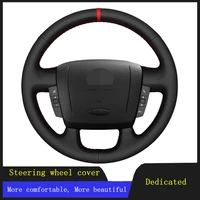 car steering wheel cover braid wearable genuine leather for peugeot boxer citroen jumper relay fiat ducato ram promaster