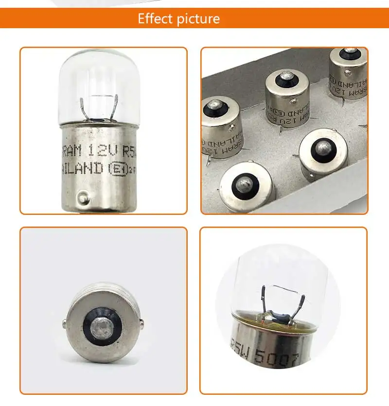 Лампа Ксеноновая OSRAM 12V первоначально R5W 5007 5 Вт Стандартный интерьер светильник фонари освещения номерного знака производитель комплексного оборудования для сигнальных ламп,, 10 шт