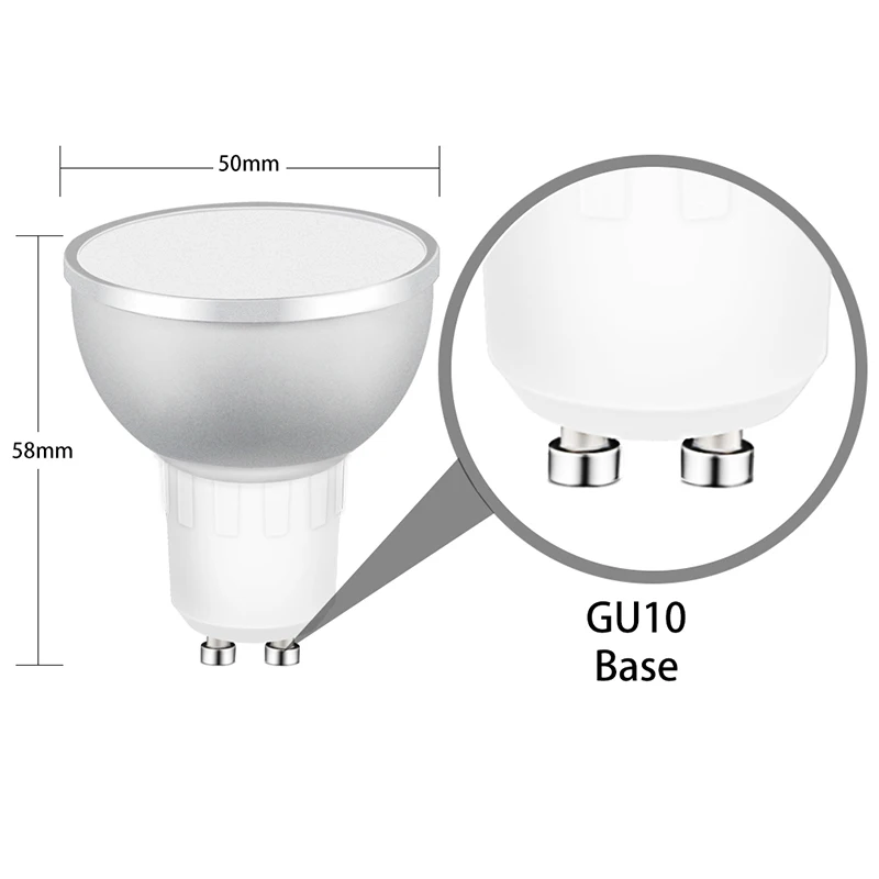 GU10 RGB Wifi умный светодиодный светильник лампа приложение синхронизация голоса
