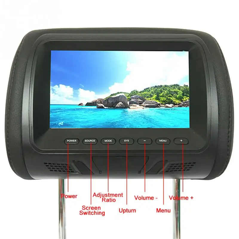 Универсальный 7 дюймовый монитор для подголовника автомобильные мониторы со