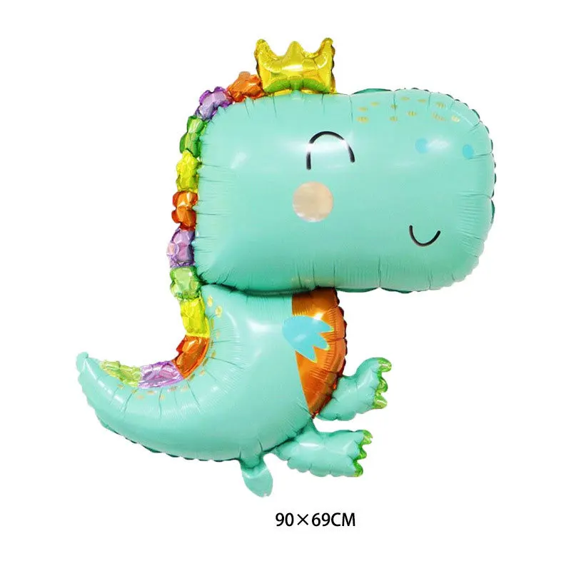 

Crown Dinosaur Party Balloon Aluminum Foil Forest Party Dinosaur Children's Toy Birthday Party Decoration Aluminum Film Balloon