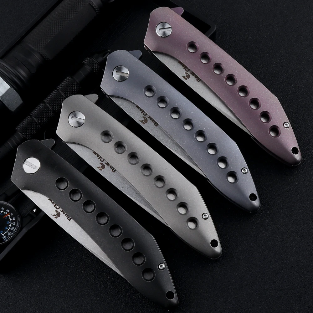 Высококачественный нож в виде медведя складной летающей акулы лезвие S35VN