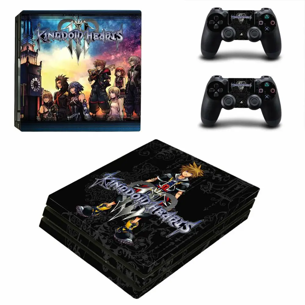 Кингдом Хартс PS4 Про наклейки Play Station 4 Skin Sticker Decal для консоли PlayStation и контроллеров Skins Vinyl on.