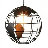 globe pendant lights nordic loft retro creative personality restaurant lamp romantic coffee shop wrought iron industrial style