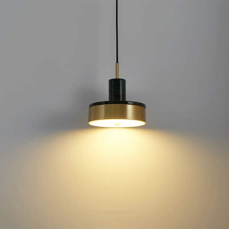 

Marble Single Head Suspension Lamp E27 12W Pendant Light LED Three-Tone Light Bedroom Bedside Aisle Restaurant Bar Hotel Bra