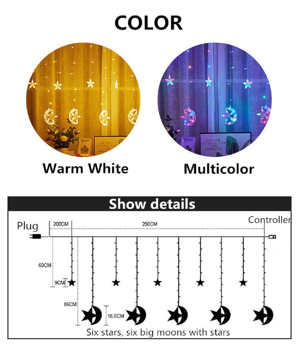 3 5 М звездный лунный занавес светильник Свадебный декор для свадьбы