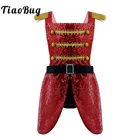 Детский сценический комбинезон с блестками для маленьких девочек