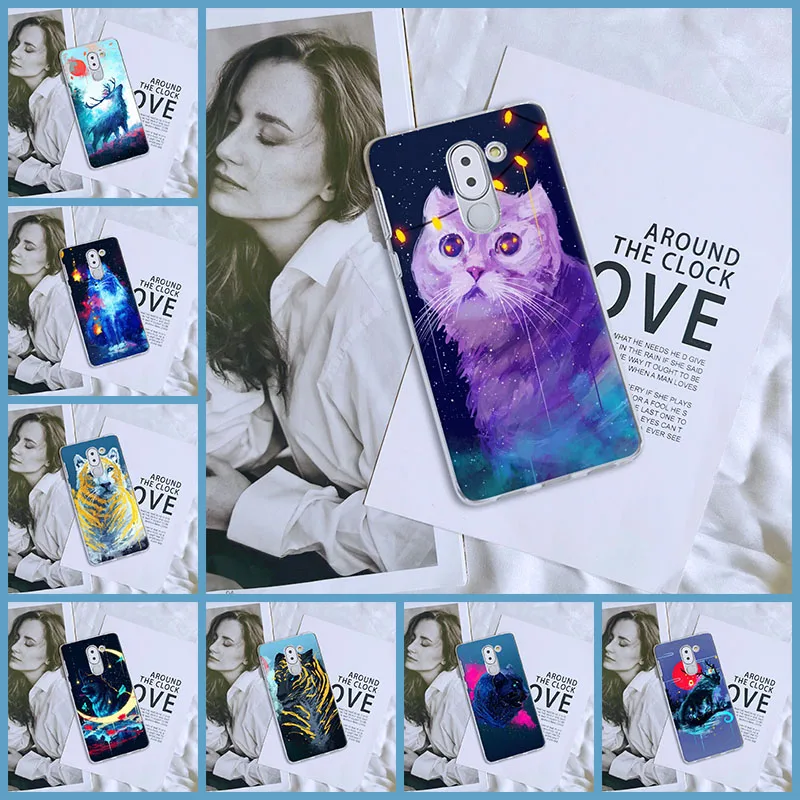 Силиконовый чехол для Huawei Honor 6A 4C 5C 6C Pro мягкий чехол-накладка с изображением волка