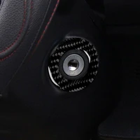 for chevrolet cruze car ignition key ring lock keyhole cover trim carbon fiber cover trim strip interior 3d sticker 2009 2015