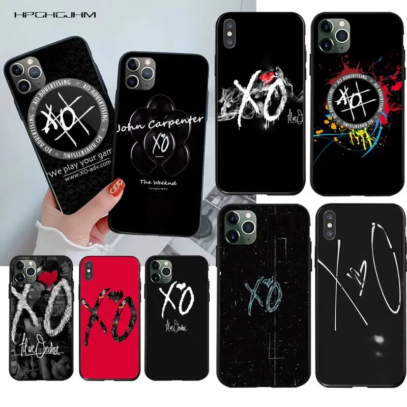 HPCHCJHM горячий Weeknd XO логотип модный DIY Окрашенные Bling чехол для телефона iPhone 11 pro XS MAX
