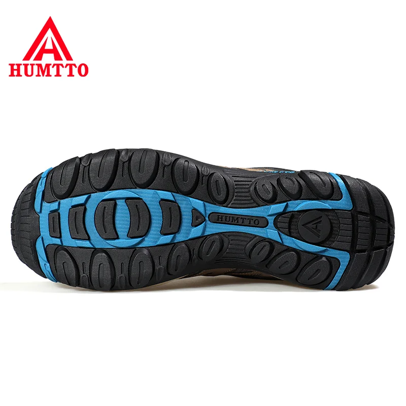 HUMTTO Brand Light Hiking Shoes for Men Breathable Lace Up Mountain Shoes Mens Outdoor Climbing Trekking Tourism Sneakers Male