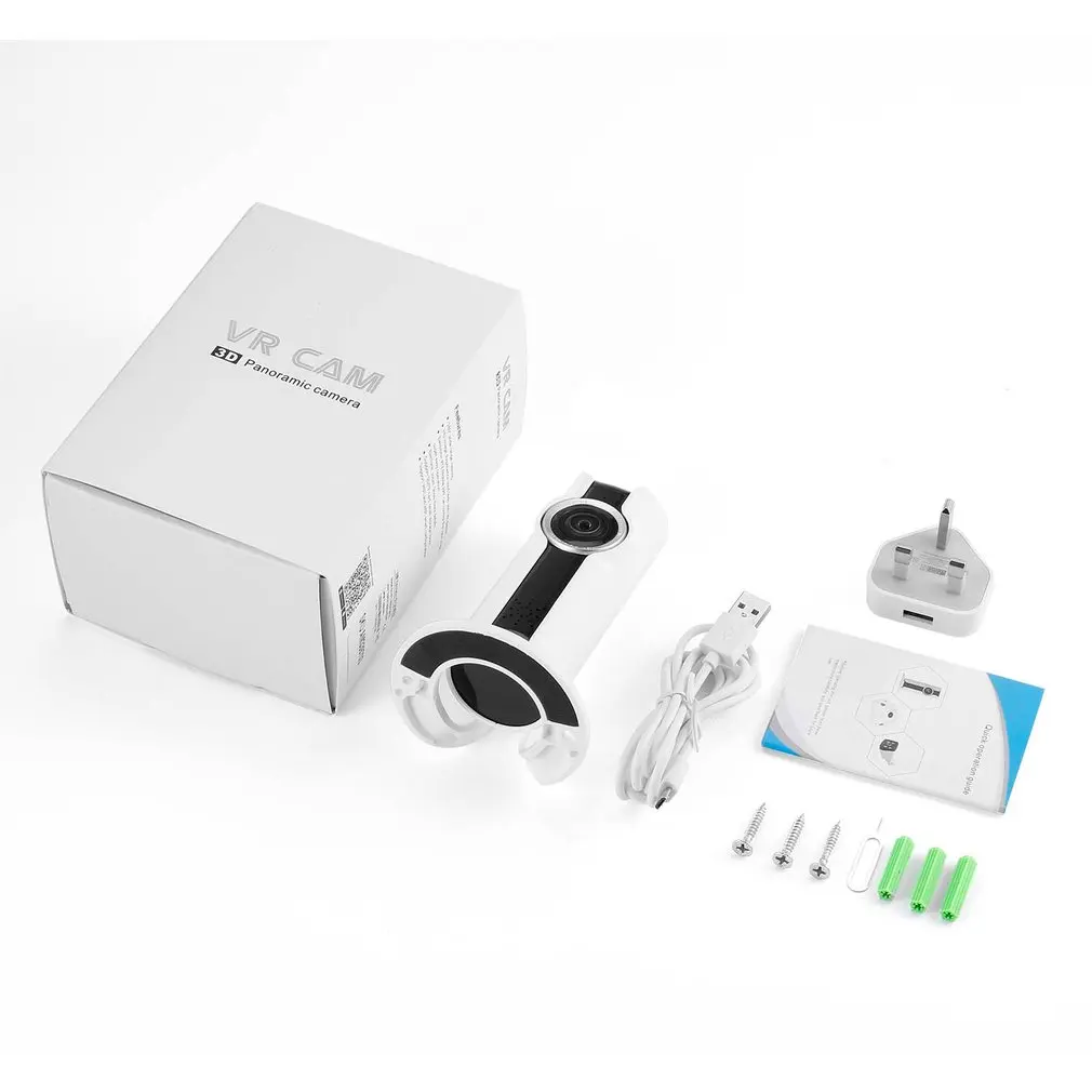 LESHP 1.0MP VR CAM 3D панорамная IP камера беспроводная Wifi наружная Водонепроницаемая