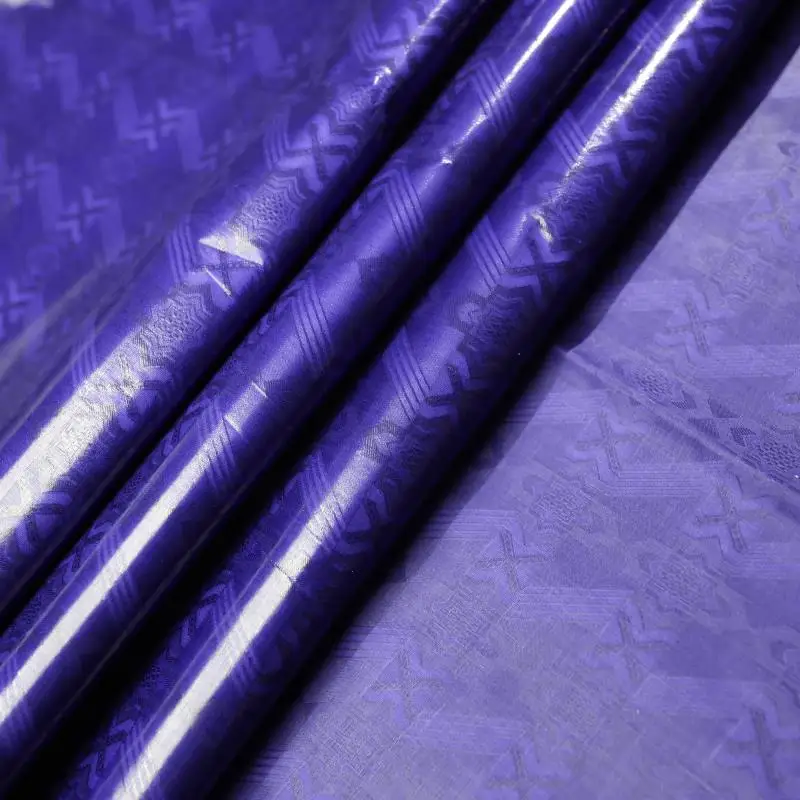 Голубая кружевная фабрика новейшая итальянская парчовая Ткань 100% хлопок базин