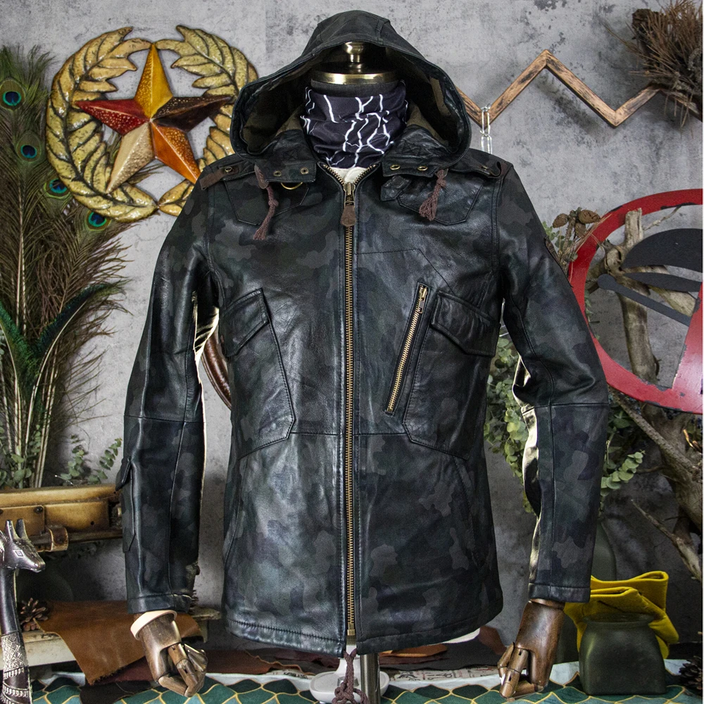 Hooded Coats Army Mens Camouflage Windbreaker 5xl