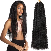 passion twist hair 24 inch long water wave crochet hair for braiding butterfly locs bohemian passion twist hair extensions