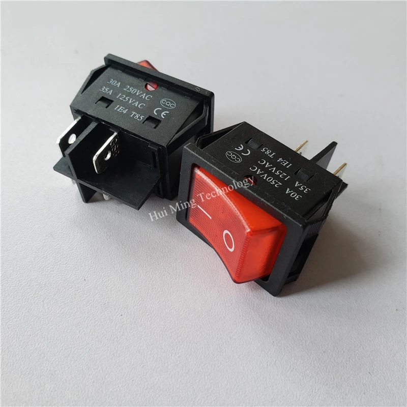8 шт. Кулисный Переключатель 250 В 30A 4pin 2 шестерни KCD4 31*25 мм без выключения