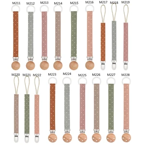 Пустышка-пустышка OOTDTY для младенцев, держатель для пустышки из хлопка и льна, Прорезыватель зубов, пустышка ниппель для клипа, держатель для детской пустышки на цепочке