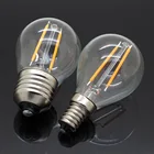 Светодиодный ная лампа накаливания E27 G45, сменные стеклянные LED лампы накаливания в стиле ретро для люстр, 220 В, 2 Вт, 4 Вт, 6 Вт, 8 Вт, 12 Вт