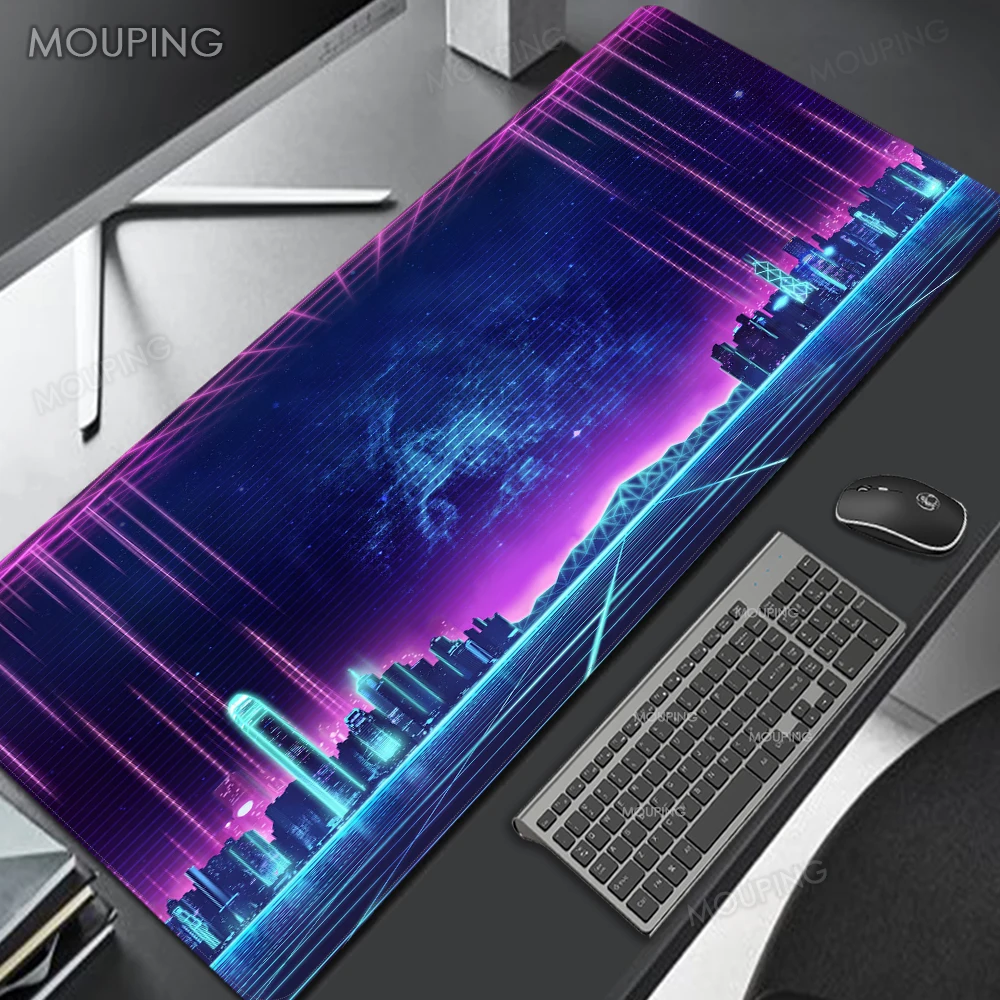 Игровой коврик для мыши Retrowave ПК геймерский скоростная механическая клавиатура