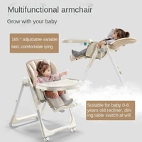 multi functional baby feeding chair and table fold multi use childrens dining chair baby toddler seat with wheel to move