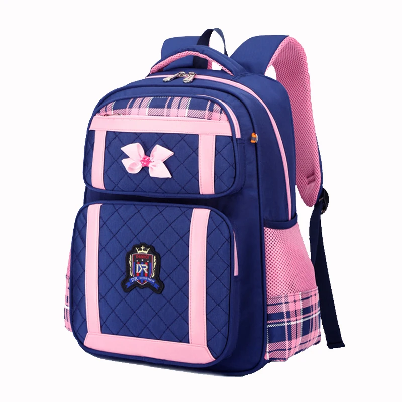 

Children Waterproof Backpack For Teenagers Girls Orthopedic School Bags 1-6 Grade Kids Bookbag Primary Student Princess Mochilas