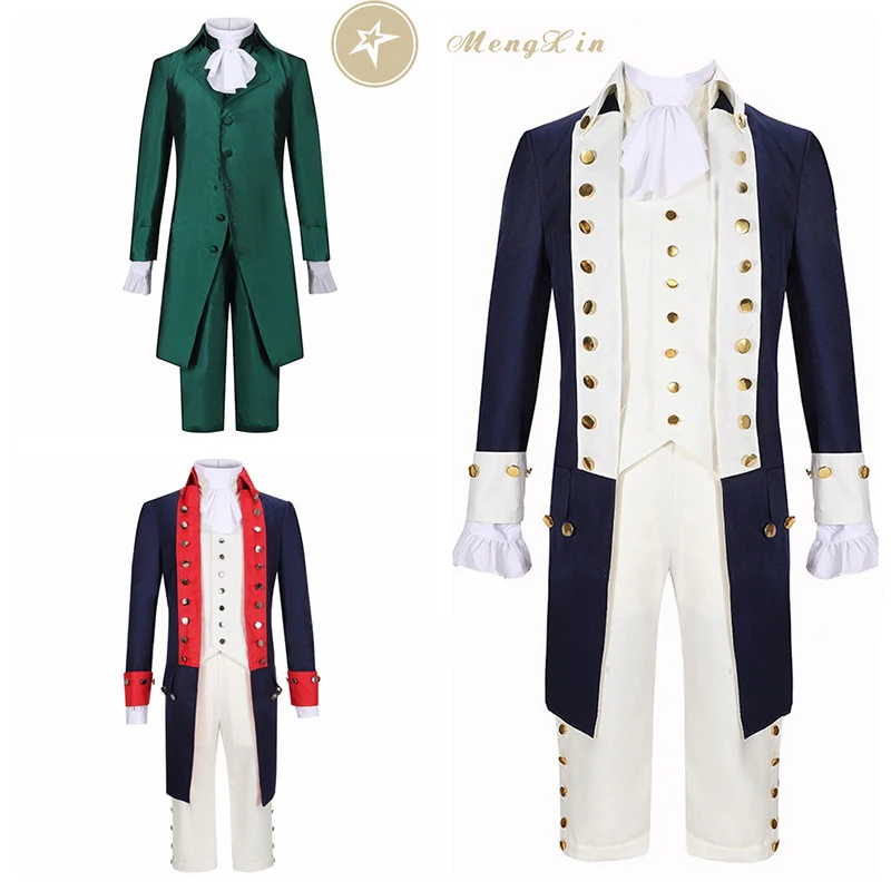 

Anime Alexander Hamilton Musical Rock Opera Concert Cosplay Costume Man Stage Outfit Halloween Carnival Shows Clothes