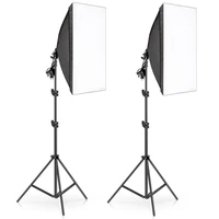 2pcs softbox photography lighting kit 50 x 70cm professional continuous light equipment for photo studio portraits product shoot
