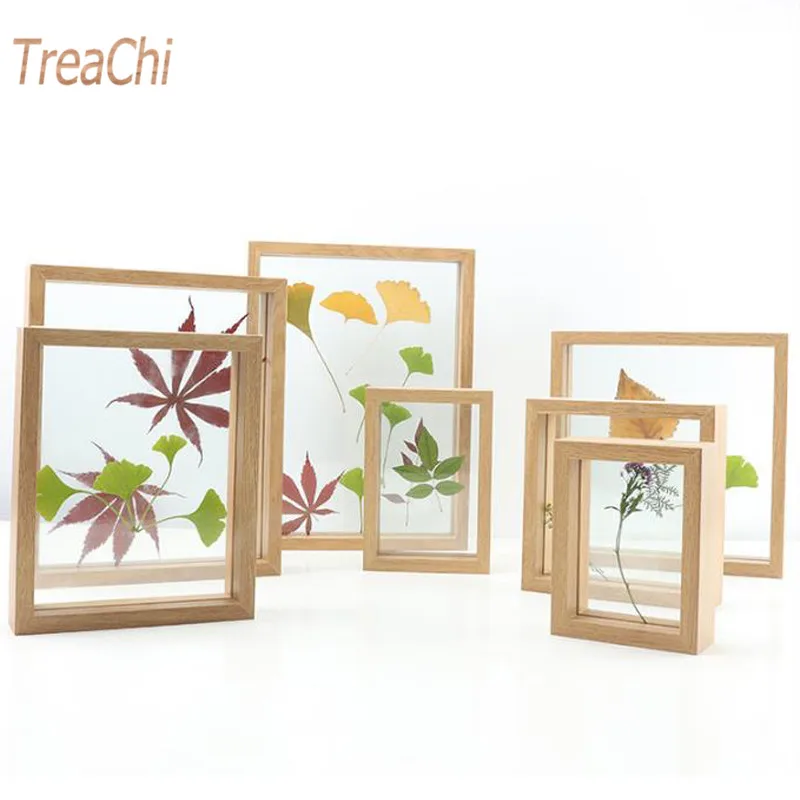 Высушенный растительный цветок лист образец коробка квадратная A4 бумажная рамка