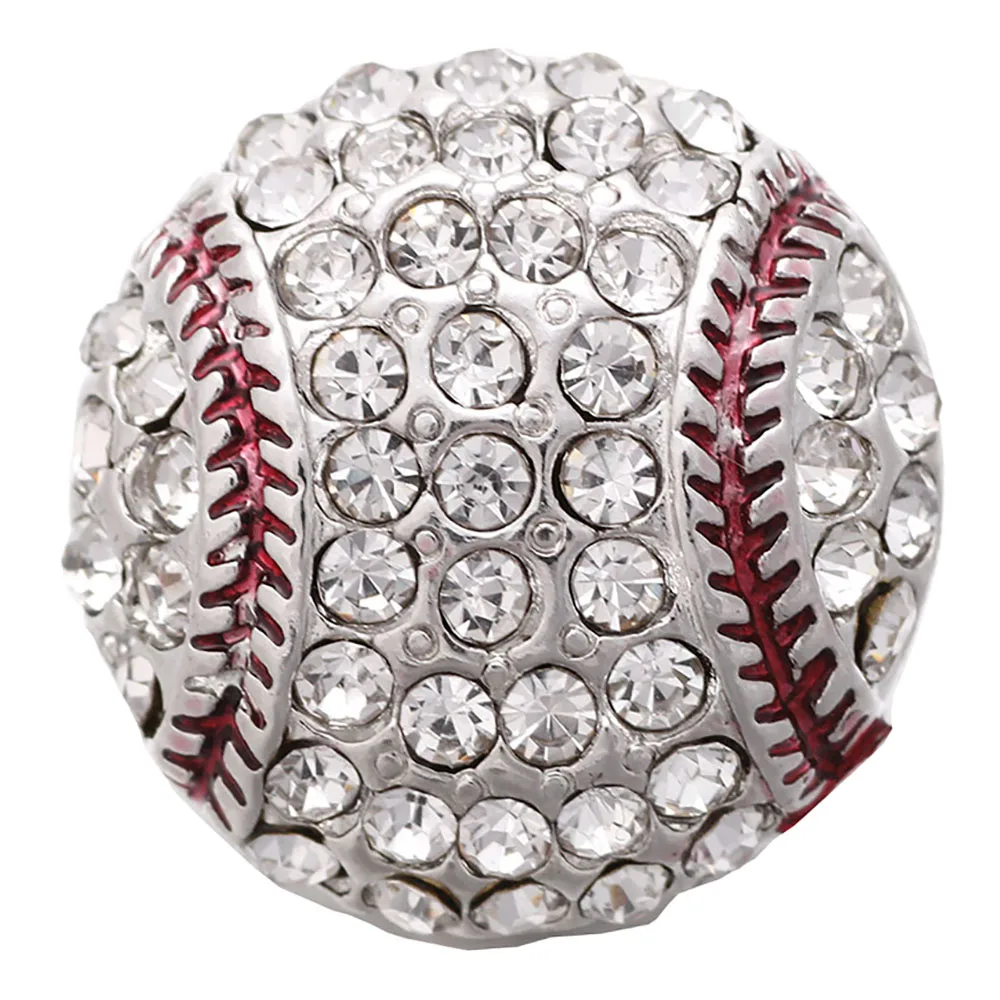 6 шт./лот кнопки ювелирные изделия кристалл металлический шар круглый подходит 18